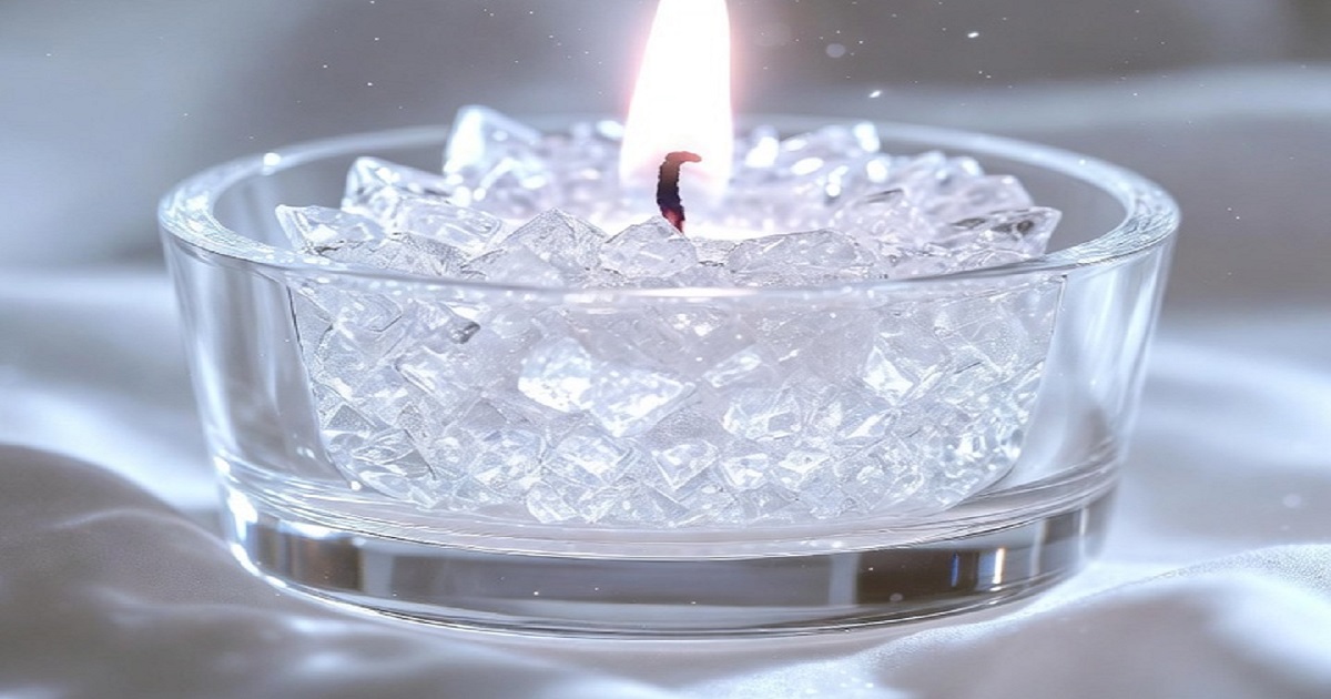 A vela transparente é a vela da pureza energética máxima.