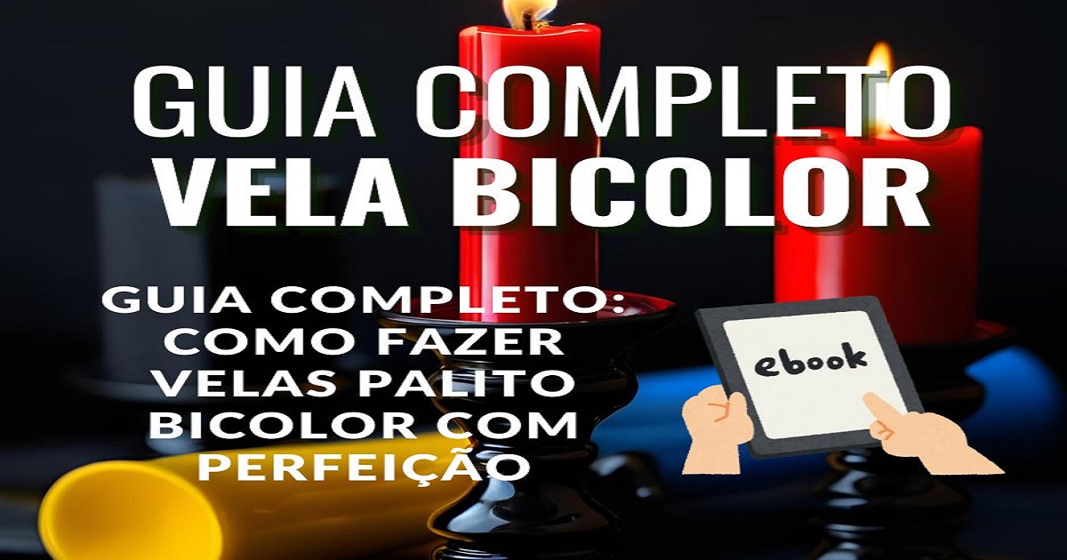 como fazer velas palito bicolor.