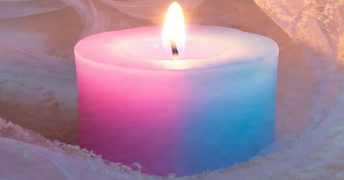 A vela rosa e azul é uma das mais harmonizadoras da espiritualidade.