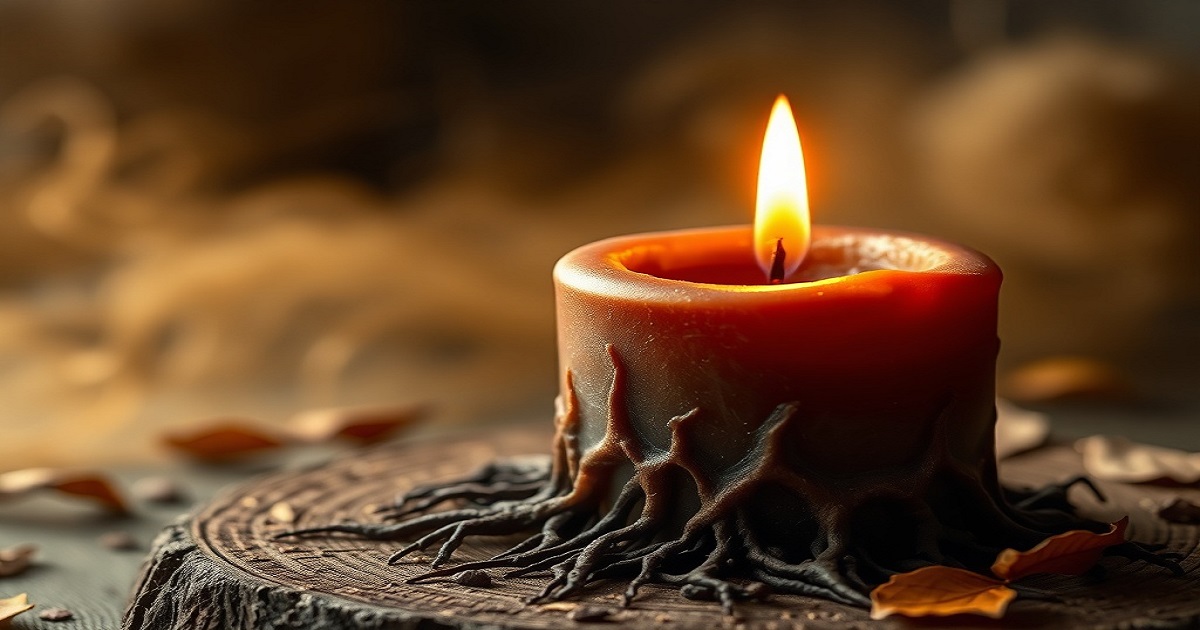 A vela marrom é a vela da estabilidade e equilíbrio emocional.